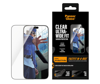 Szkło ochronne do smartfonów PanzerGlass Ultra-Wide Fit (Fastfit) do iPhone 18 Pro Max / 17 Pro Max